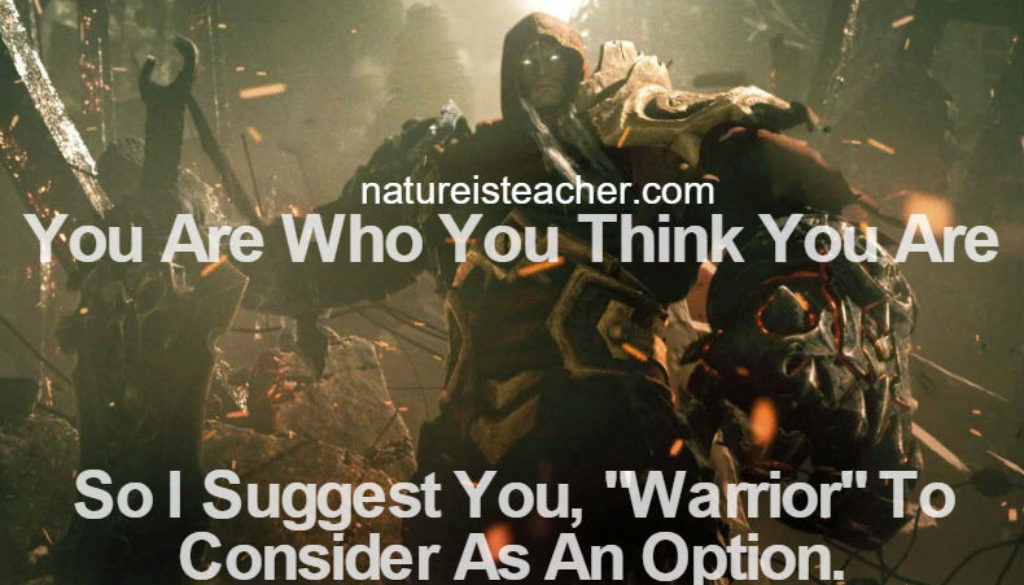 Be a Warrior QUOTATION