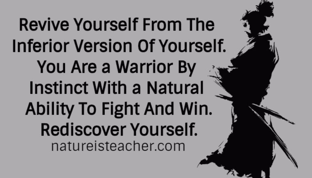 You Are a Warrior By Instinct QUOTATION