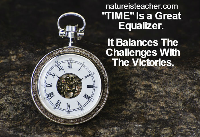 Time Is Great Equalizer QUOTATION