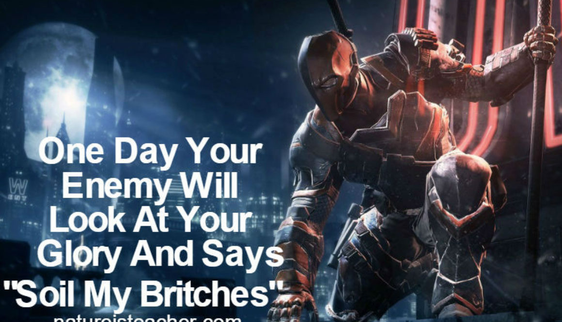 One Day Your Enemy Will Look At Your Glory QUOTATION