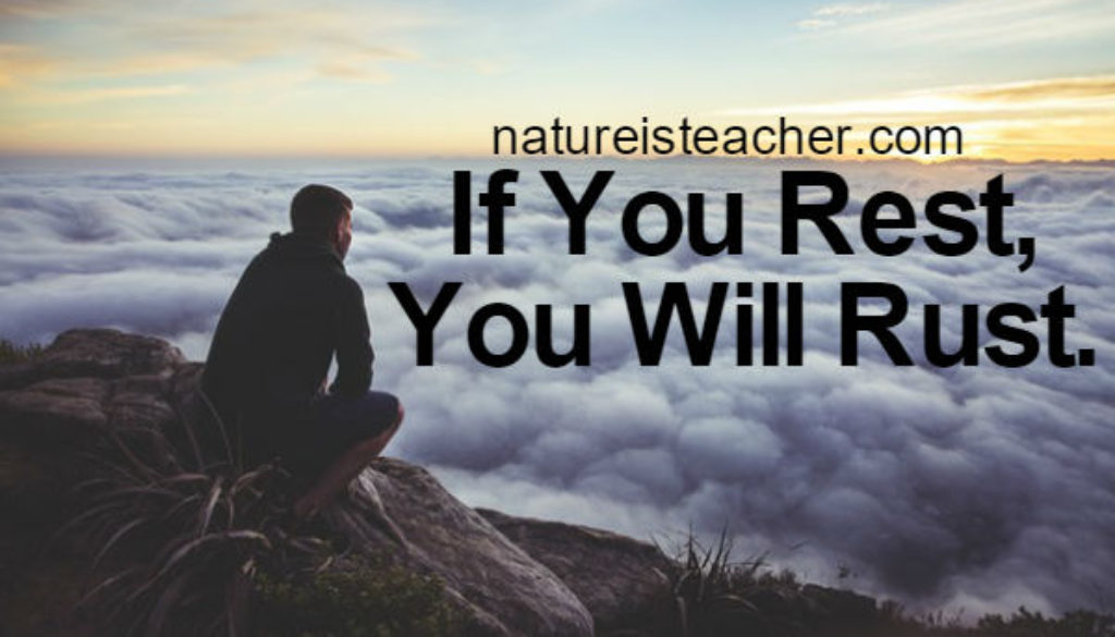 If You Rest, You Will Rust QUOTATION
